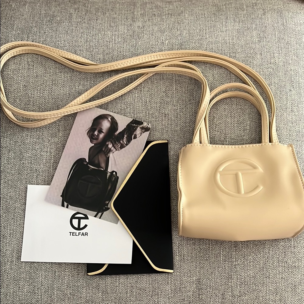 Telfar Cream Mini Shopping Bag